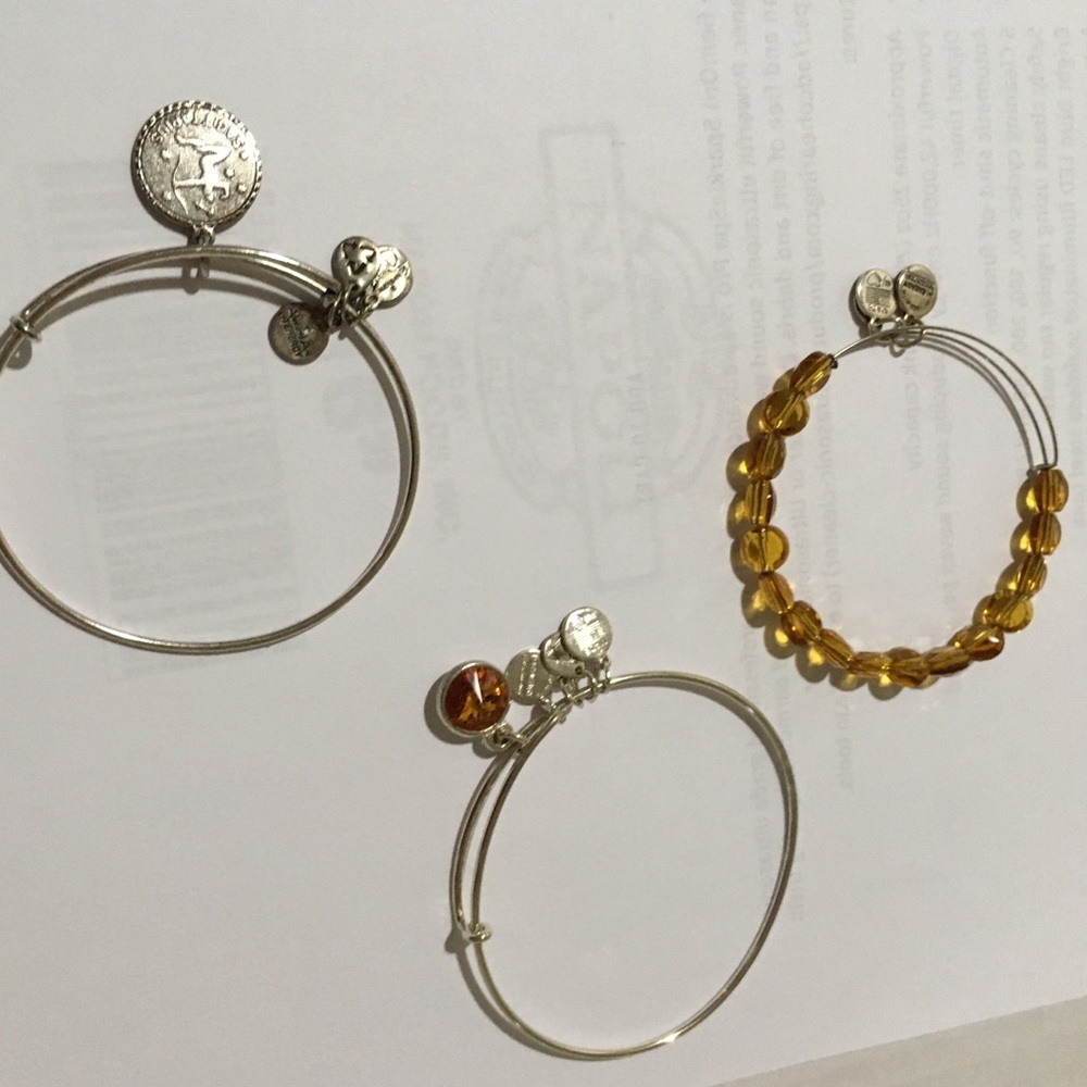 3 Alex & Ani November Bracelets